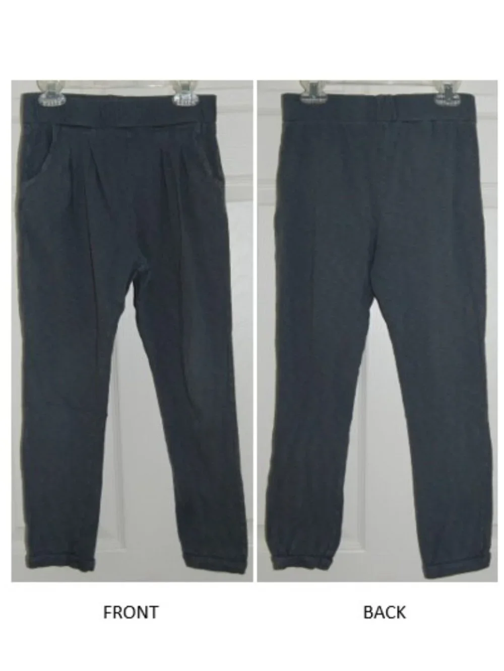 GAP Girls Light-Weight Cotton Sweatpants, Size 10, Greenish Gray